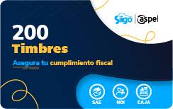 Timbres Fiscales ASPEL PAQUETE DE 200 TIMBRES FACTE/200