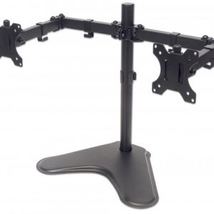 Soporte para dos monitores MANHATTAN Movimiento con brazos de doble articulación 461559