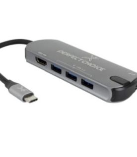 HUB 5 EN 1 USB-C PERFECT CHOICE PC-101246