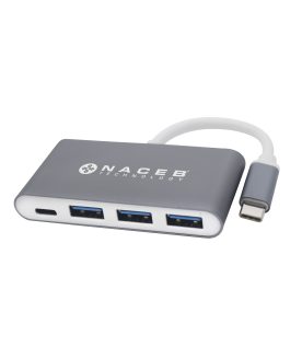 Adaptador Tipo C a USB 3.0 + PD Naceb Technology NA-0112