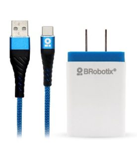 CARGADOR BROBOTIX USB C/CABLE TIPO C CARGA RÁPIDA 963332