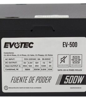 Fuente de Poder EVOTEC EV-500