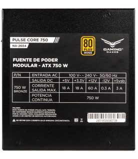 Fuentes de Poder Gaming Naceb Gaming Fuente de Poder NA-2604