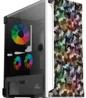 GABINETE HOLLOW 2500 ATX,C/T 3VEN ARGB/MESH/ Yeyian YGH-49704