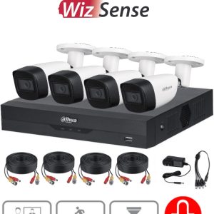 Kit de videovigilancia Dahua Technology DH-KIT/XVR5104HS-4KL-I3/4-HFW1500CMN-A-0280B-S2 KITXVR5104HS4KLI3+4HFW1500CMA