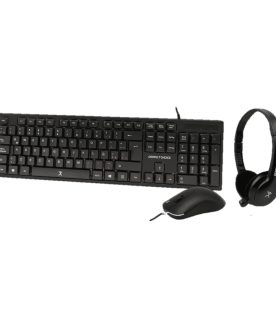 Kit Teclado+Mouse+Diadema para Oficina PERFECT CHOICE PC-201717
