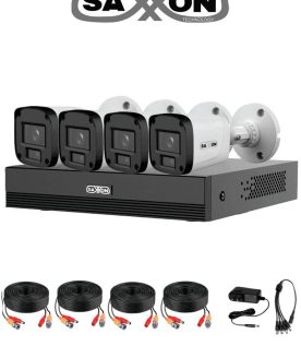 Kit de videovigilancia SAXXON KIT/XVR1E04-I/4-B20P-