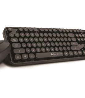 Teclado y Mouse Óptico Inalámbrico TECHZONE TZ19COMB01-INA