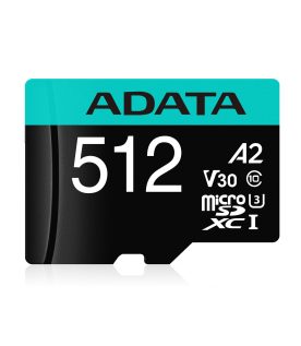 Micro Secure Digital A2 (V30) ADATA Premier Pro AUSDX512GUI3V30SA2-RA1