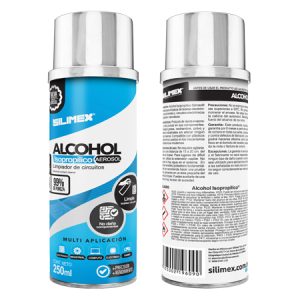Alcohol Isopropílico SILIMEX Aerosol 250 ml = 280 gr ISOPROPILICO250 ml